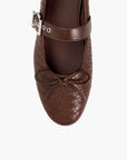 Knitted Bow Tie Mary Jane Flats