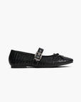Knitted Bow Tie Mary Jane Flats