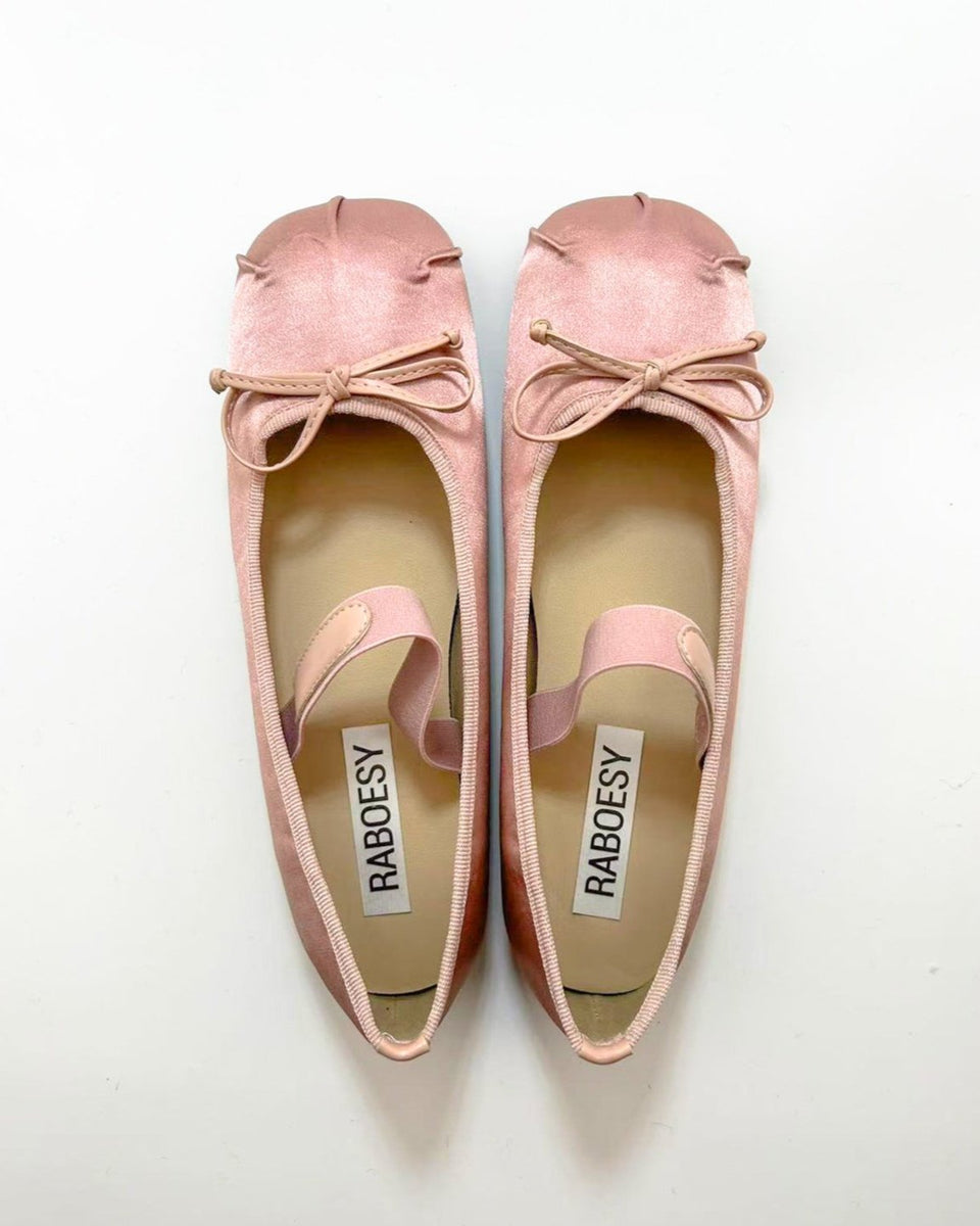 tie ballet flats