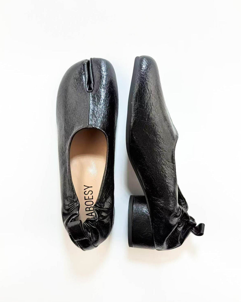 Thick Heel Tabi Flats