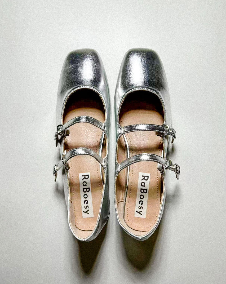 double strap mary jane heels