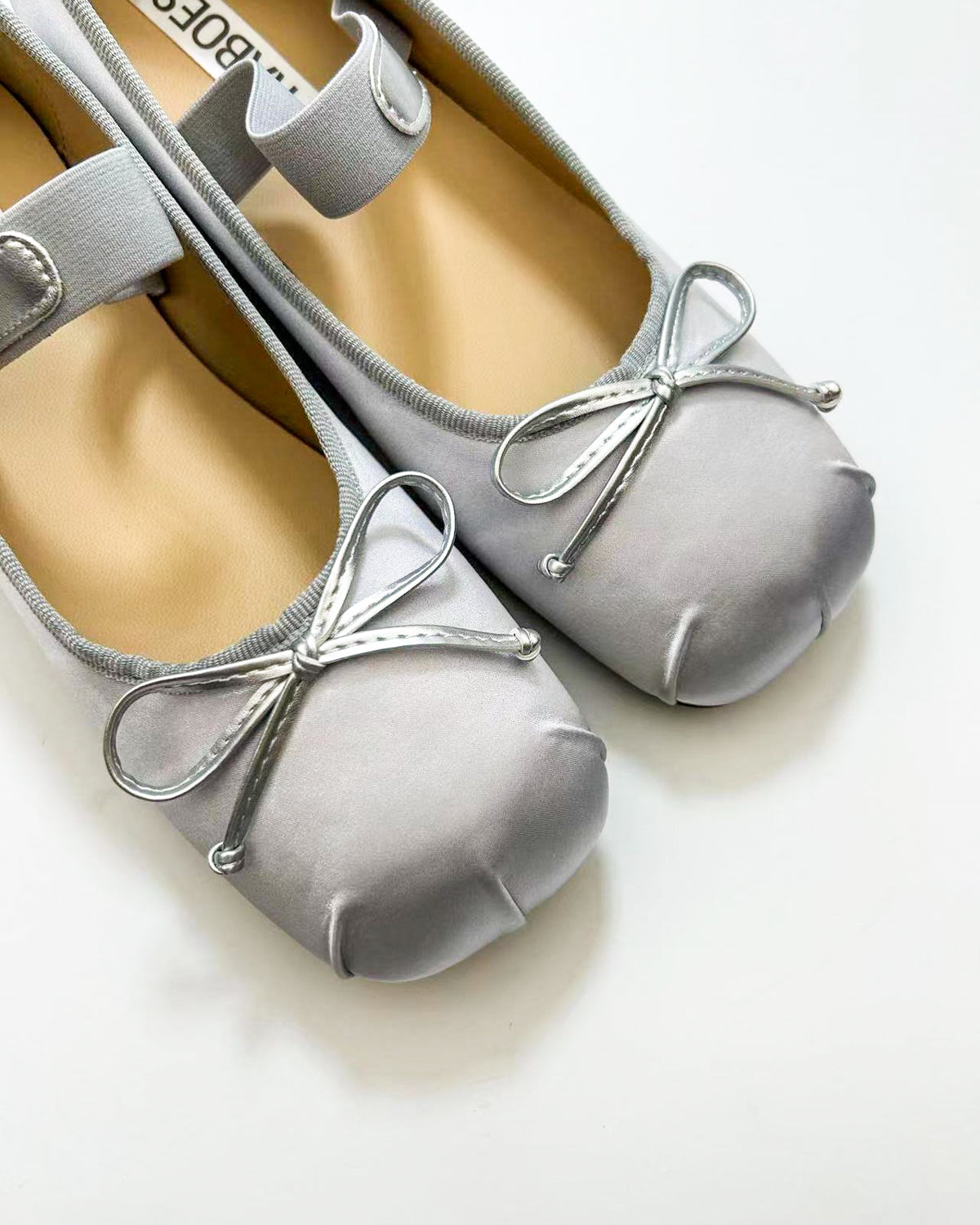 Grey ballet pumps hotsell