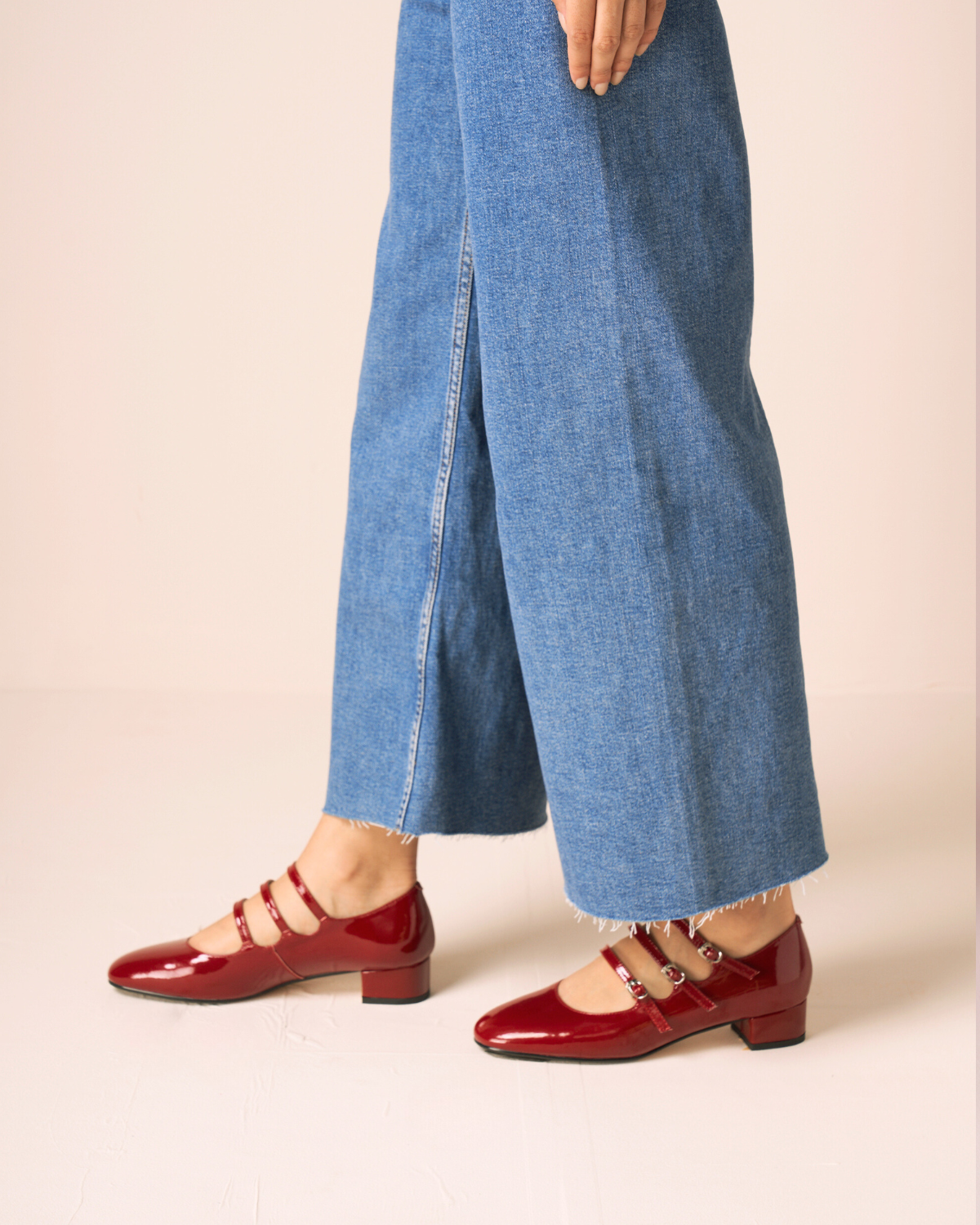 Three Buckle Heeled Mary Janes – Raboesy