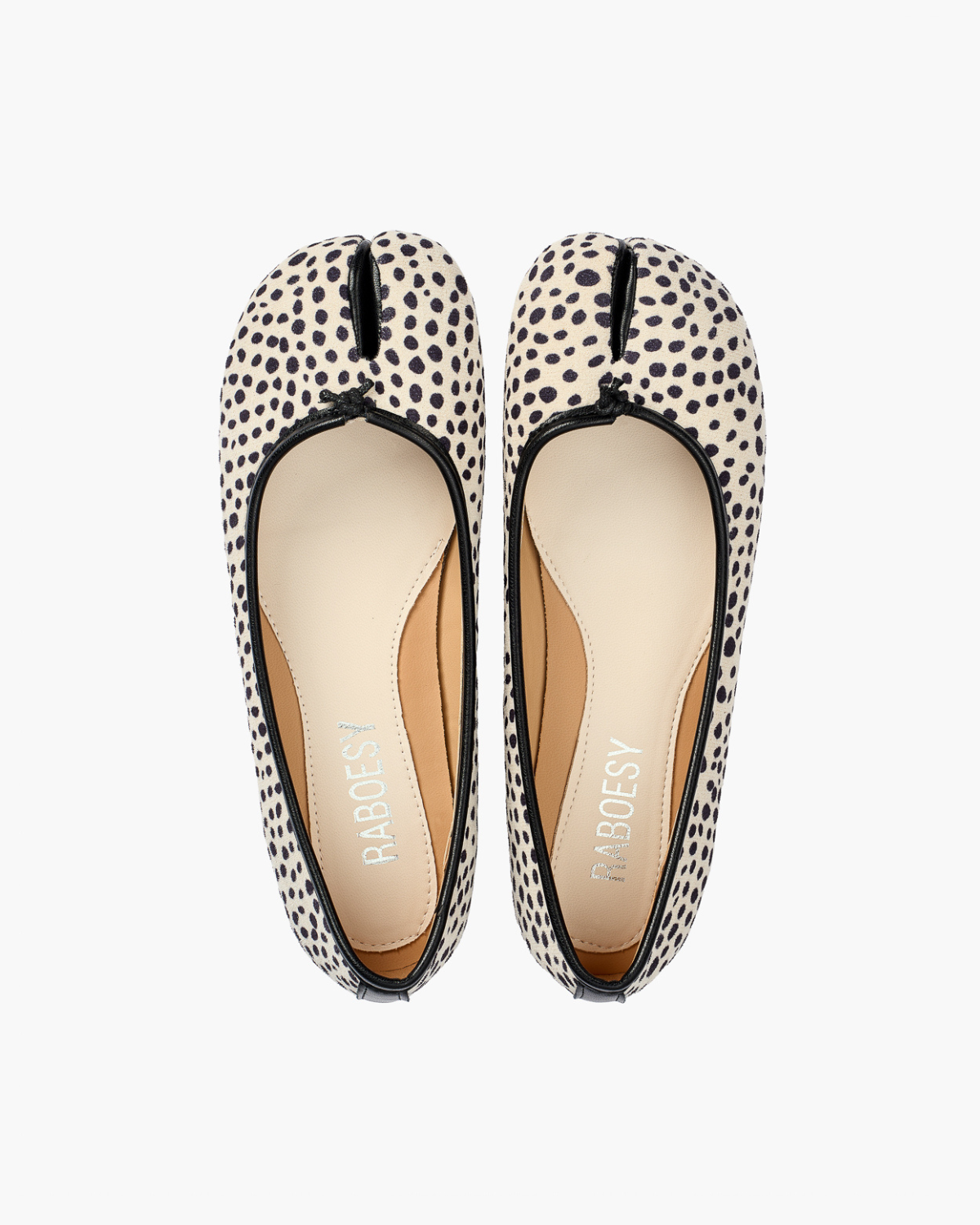 Animal Printed Tabi Ballet Flats – Raboesy
