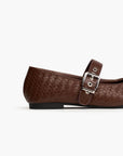 Knitted Bow Tie Mary Jane Flats