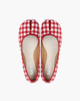 Gingham Ballet Tabi Flats