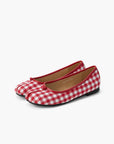 Gingham Ballet Tabi Flats