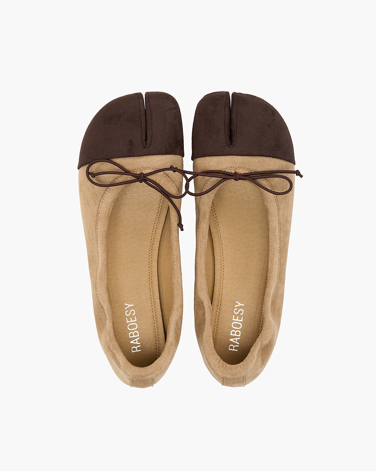Foldable Color Block Tabi Flats