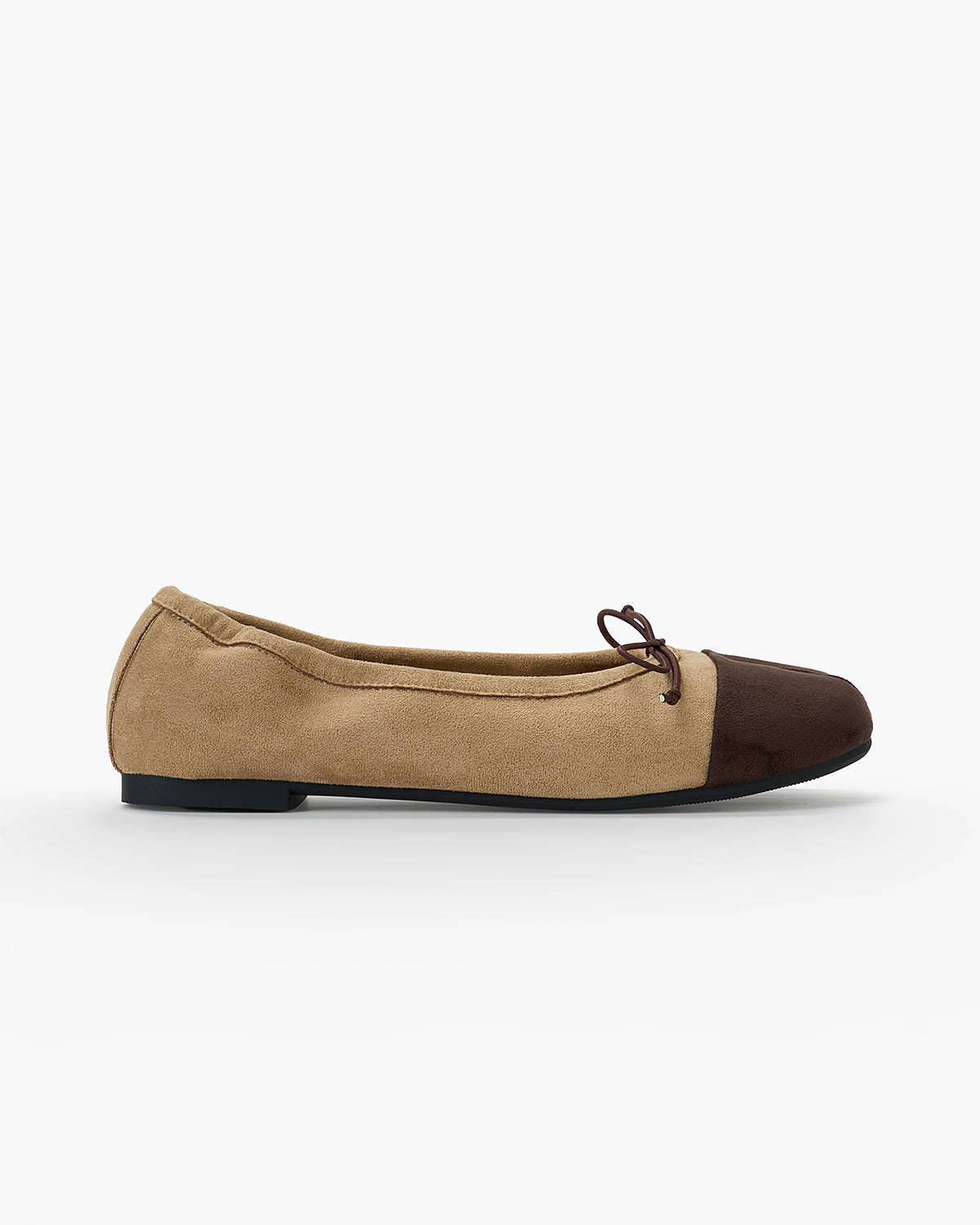 Foldable Color Block Tabi Flats