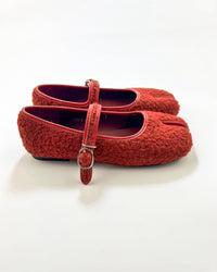 Faux Plush Tabi Mary Janes