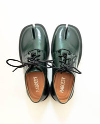 Lace Up Thick Heel Tabi Loafers
