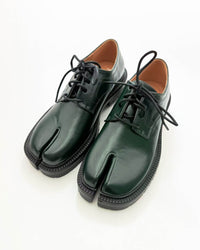 Lace Up Thick Heel Tabi Loafers
