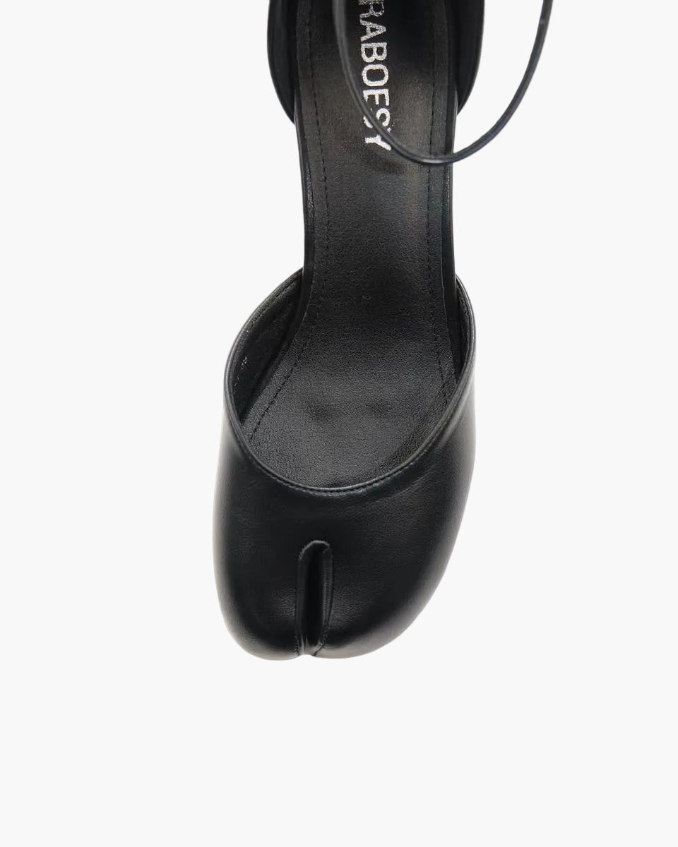 靴 Tabi Heels Tabi Ankle Strap Sandal Pumps – Raboesy